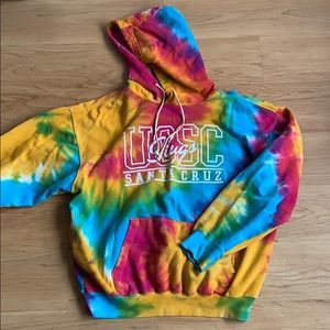 UC Santa Cruz Tie Dye Hoodie Sweatshirt